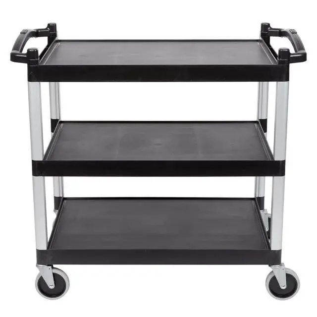 Alt view image 2 of 5 - BC340KD-110 Black Knockdown Utility Cart Case of 1