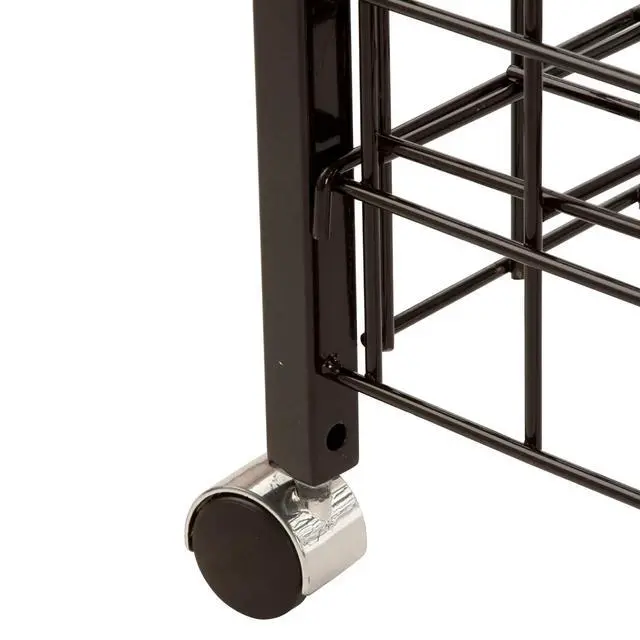 Alt view image 2 of 3 - 36" Square Grid Dump Bin with Levelers, Heavy Duty Retail Display, Black