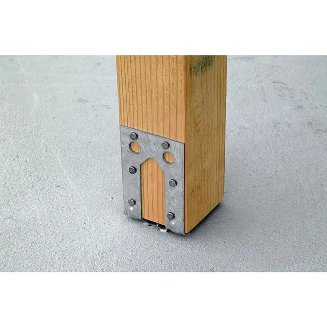Alt view image 4 of 6 - PB44 PB Galvanized Non-Standoff Post Base for 4x4 (Pack of 10)