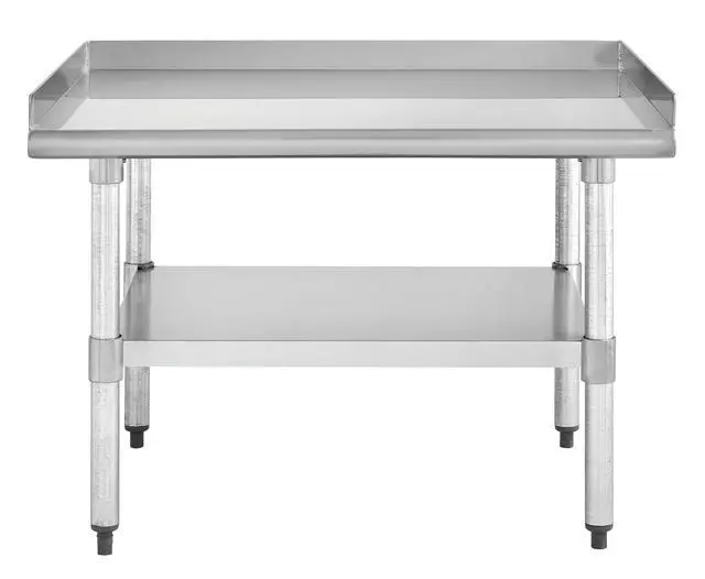 Alt view image 2 of 4 - Stainless Steel Kitchen Equipment Stand 36"x30" with Undershelf, NSF Worktable for Restaurants - 18ga/430SS