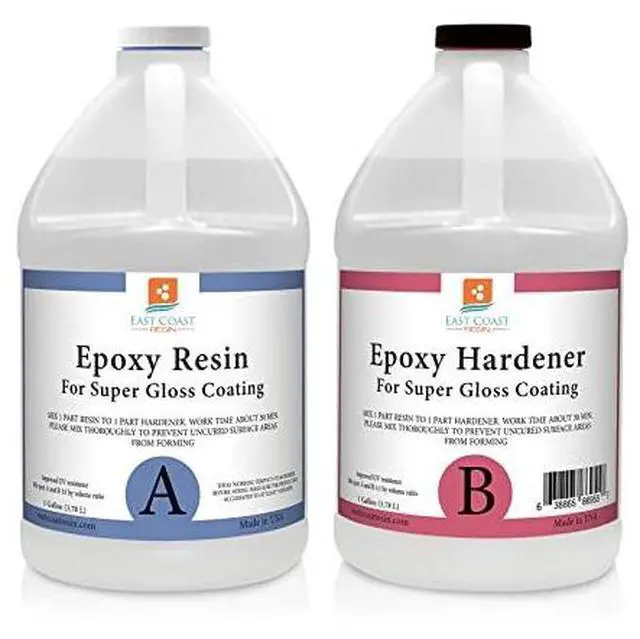 Main image of EPOXY Resin 2 Gallon Kit, General Purpose (Coating, Table Tops, Casting) Clear