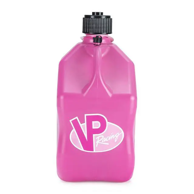 Alt view image 2 of 6 - 3812-CA, 5.5-Gallon Square Motorsport Jug Pink (4 Pack) w/ 14" Standard Hose (4 Pack) Close-Trimmed Cap and Neck for Tight Seal