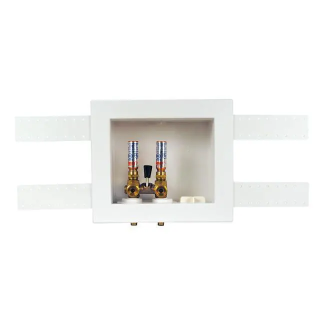 Alt view image 4 of 6 - 38577 Quadtro Washing Machine Outlet Box F1807 PEX Tail Piece, Single Lever with Water Hammer, 2" Hub