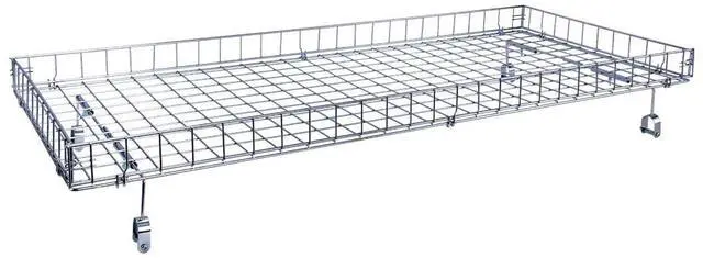 Main image of Wire Basket Topper for Double Rail Clothing Rack - 52 ½ L x 22 ½ W