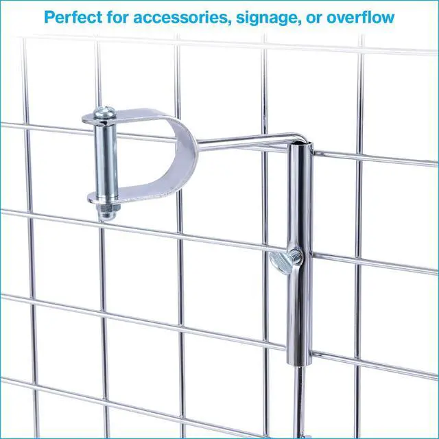 Alt view image 3 of 6 - Wire Basket Topper for Double Rail Clothing Rack - 52 ½ L x 22 ½ W