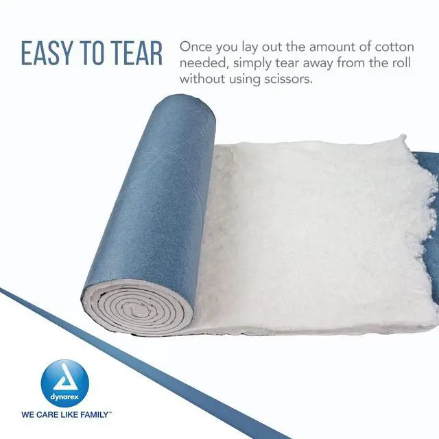 Alt view image 3 of 6 - Cotton Roll, Non-Sterile, Soft and Absorbent Cotton, Perfect for Estheticians and Multiple Uses, 12 x 56", White, 1 Case of 25 Rolls