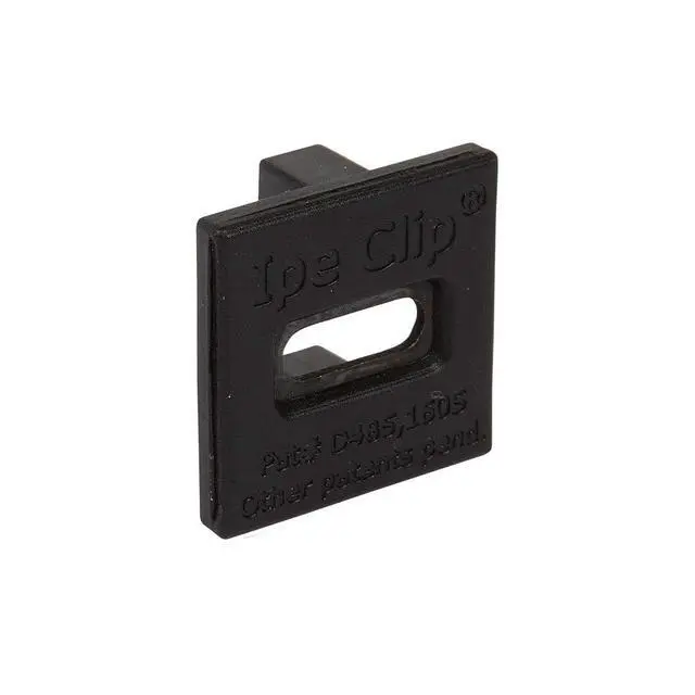 Alt view image 2 of 6 - (Black) Ipe Clip EXTREMEKD Hidden Deck Fasteners, 1/4" Spacing, Stainless Steel Black #8x2 Trim-Head Screws for 100 Sq. Ft. of KD Hardwood, Thermal or Composite Decks (175 ct. Kit)