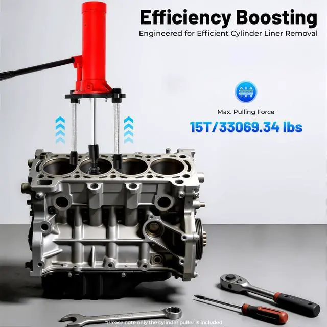 Alt view image 4 of 6 - 15T Cylinder Puller,Universal Hydraulic Cylinder Sleeve Liner Puller Jack Both Tool Wet & Dry Type 80mm-135mm Cylinders for disassembly Internal Combustion Engine and Cylinder Liner USA Stock