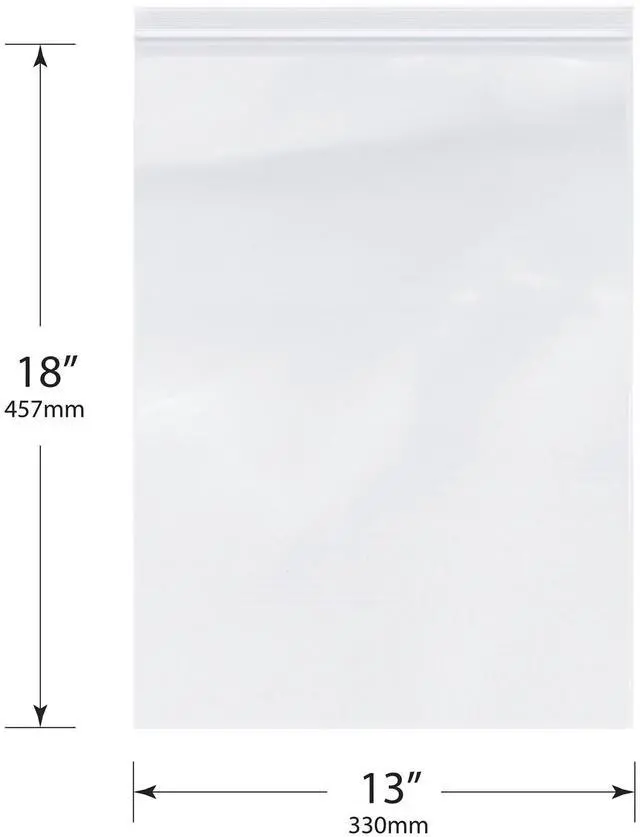 Alt view image 2 of 4 - 13" x 18" (Case of 1,000), 2 Mil Zipper Reclosable Plastic Bags