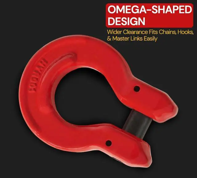 Alt view image 2 of 6 - (4 Pack) 5/8" Omega Coupling Link Grade 80, 16,000 lbs Load Capacity
