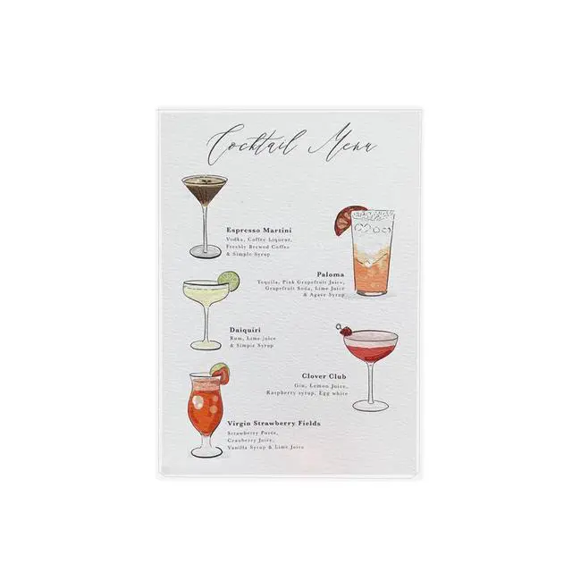 Alt view image 5 of 6 - StoreSMART - Rigid Plastic Menu - 5" x 7" - 200-Pack - HPP5X7-MENU-200