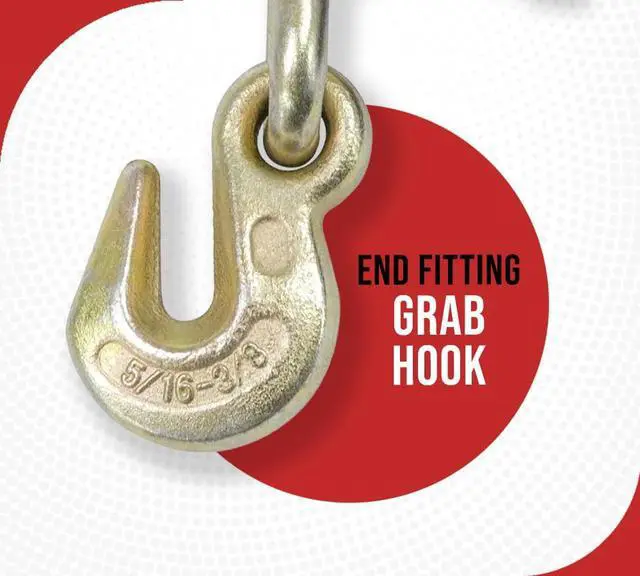 Alt view image 3 of 6 - 4 Pack 5/16" - 3/8" Ratchet Chain Binder w/Rubber Grips - 7100 lbs WLL Closed Body Ratchet Lever Load Binder - Tie Down Hauling Chain Binders for Flatbed Truck Trailer