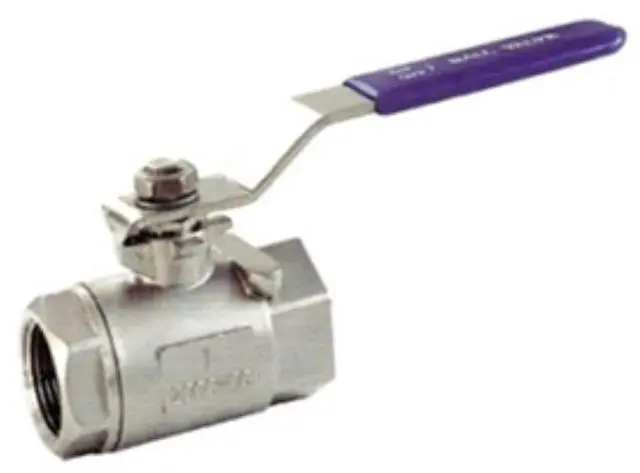 Main image of 1-1/2" Stainless Steel (316) Ball Valve - 2pc Heavy Duty, 2,000WOG