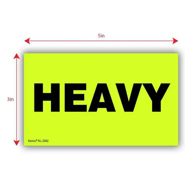 Alt view image 3 of 5 - 3" X 5" Heavy Fluorescent Shipping Label Stickers for Shipping and Packing - 500 Adhesive Labels Per Roll (10 Pack)