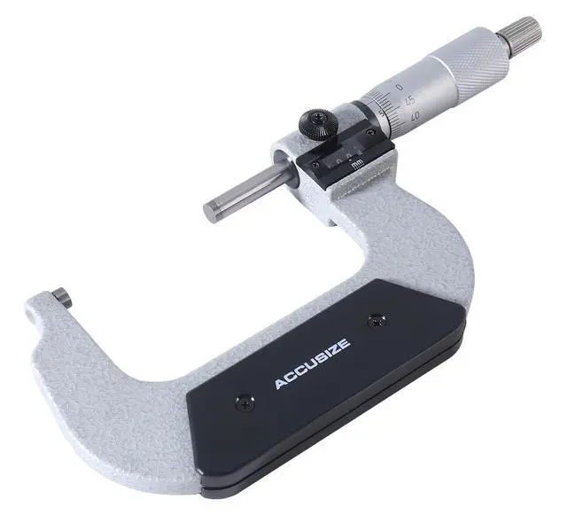 Alt view image 5 of 6 - Outside Micrometer, 50-75mm, BC20-3000 | 0.01 mm Resolution, Carbide Faces, Hardened Spindle, Fitted Case