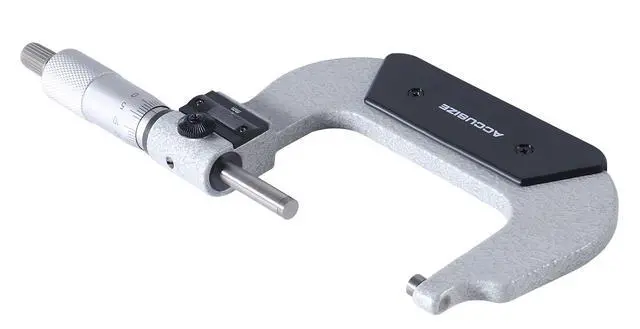 Alt view image 6 of 6 - Outside Micrometer, 50-75mm, BC20-3000 | 0.01 mm Resolution, Carbide Faces, Hardened Spindle, Fitted Case