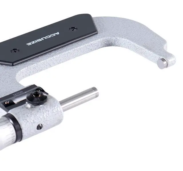 Alt view image 6 of 6 - 2-3'' by 0.0001'' Digital Outside Micrometer, Bc20-3101 | 0.0001 in Resolution, Carbide Faces, Hardened Spindle, Fitted Case