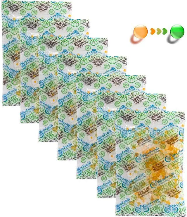 Main image of 5 Gram Silica Gel Desiccant Pack, Indicating Silica Gel Packets - Food Safe Moisture Absorbers, Silica Packets (5g/2800P)