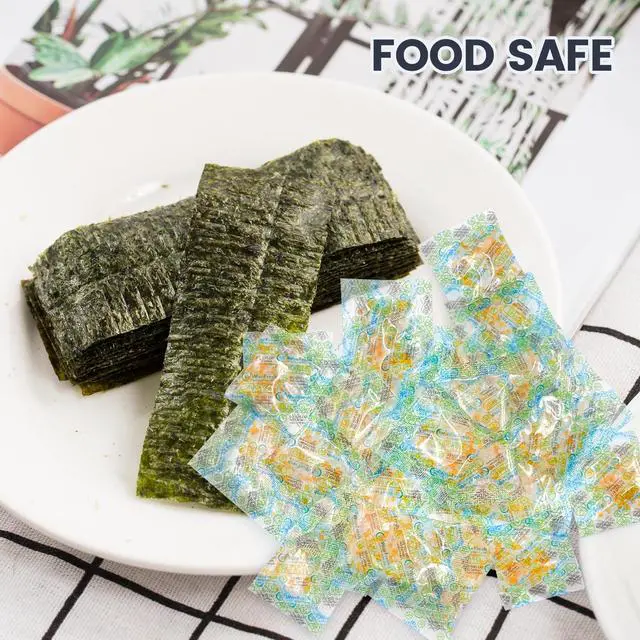 Alt view image 5 of 6 - 5 Gram Silica Gel Desiccant Pack, Indicating Silica Gel Packets - Food Safe Moisture Absorbers, Silica Packets (5g/2800P)