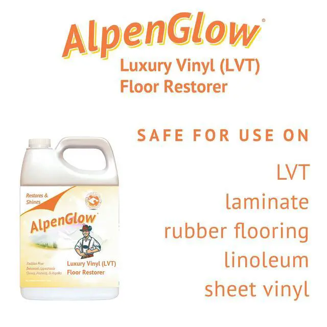Alt view image 2 of 6 - Alpenglow Luxury Vinyl Floor Restorer High-Gloss Polish & Scratch Repair, Streak-Free Shine, Easy to Apply (Case of 4, Gallon)