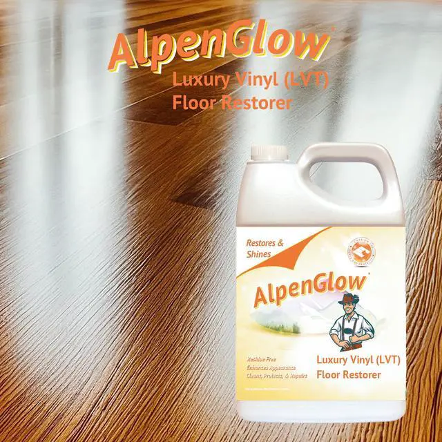 Alt view image 3 of 6 - Alpenglow Luxury Vinyl Floor Restorer High-Gloss Polish & Scratch Repair, Streak-Free Shine, Easy to Apply (Case of 4, Gallon)