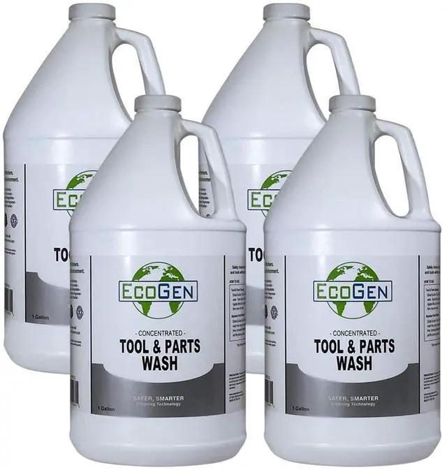 Main image of Tool & Parts Cleaner; 4X Concentrated Formula, Non-Flammable Parts Washer Solution, Biodegradable, Water Based, Safe On Skin, Pack of 4 Gallons