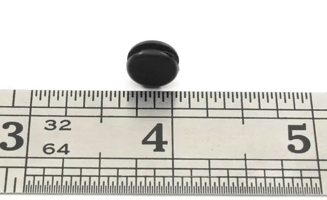 Alt view image 4 of 5 - Rubber Plug - Fits 1/4" Opening - Solid Flush Plug - Seals Metal Panels - Finished Appearance on Both Sides