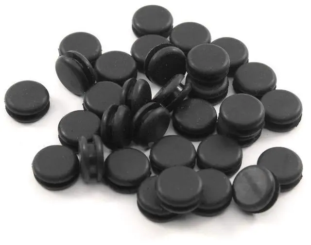 Alt view image 5 of 5 - Rubber Plug - Fits 1/4" Opening - Solid Flush Plug - Seals Metal Panels - Finished Appearance on Both Sides