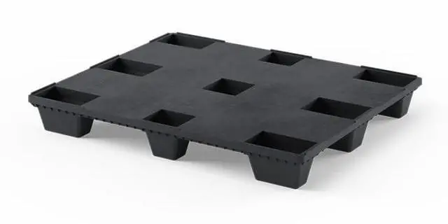 Main image of 48" L x 40" W x 6" H Heavy Duty Recycled High Density Polyethylene Pallet Nestable Stackable 7,000lb Weight Load Capacity