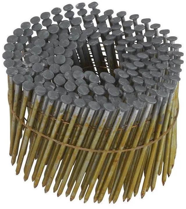 Main image of 12709HPT Full Round Head Hot Dipped Galvanized Wire Coil Framing Nails 3-1/4" x.120 SM | 4000 Count