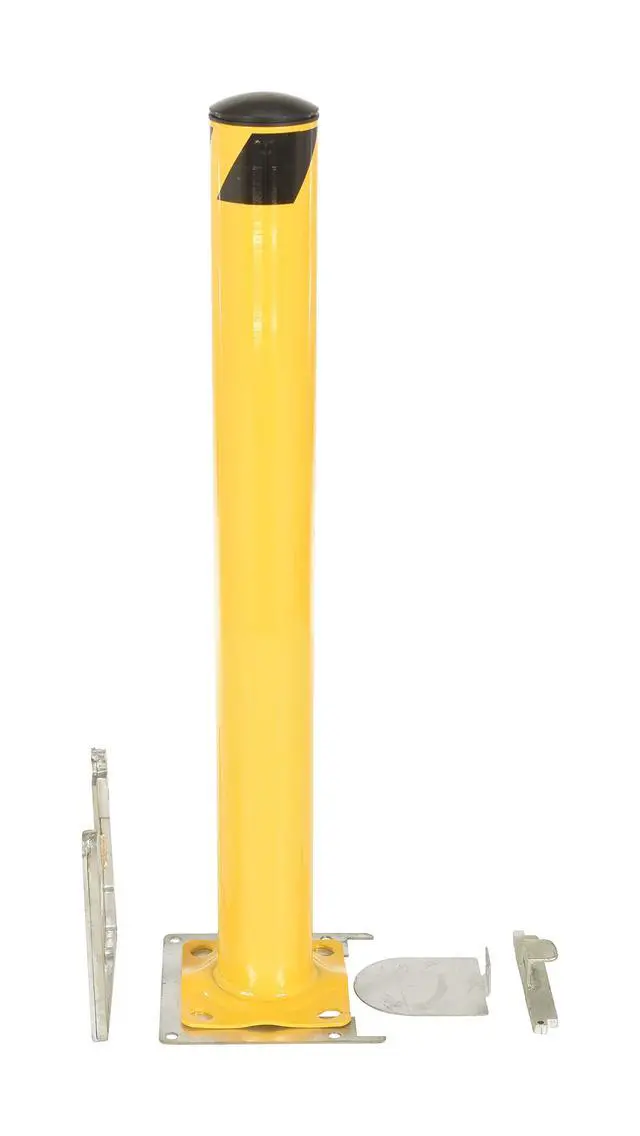 Alt view image 5 of 6 - BOL-RF-42-4.5 Steel Surface Mounted Removable Pipe Safety Bollard 42 In. x 4-1/2 In. Yellow