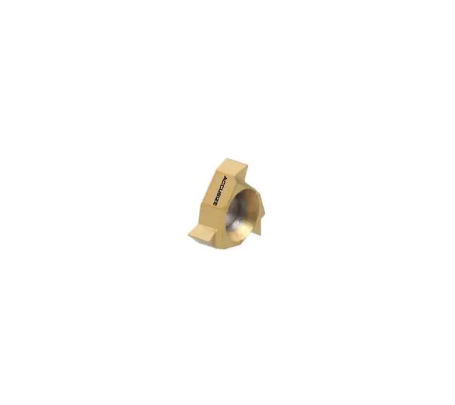 Alt view image 4 of 6 - Accusize Carbide Threading Inserts, 08ER A60 TiN, 2200-0860x10 | C5 Grade, 3/16 in IC, 0.087 in Thick, 48-16 TPI / 0.5-1.5 mm, 10 Pcs