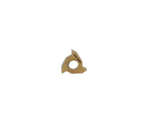 Alt view image 6 of 6 - Accusize Carbide Threading Inserts, 08ER A60 TiN, 2200-0860x10 | C5 Grade, 3/16 in IC, 0.087 in Thick, 48-16 TPI / 0.5-1.5 mm, 10 Pcs