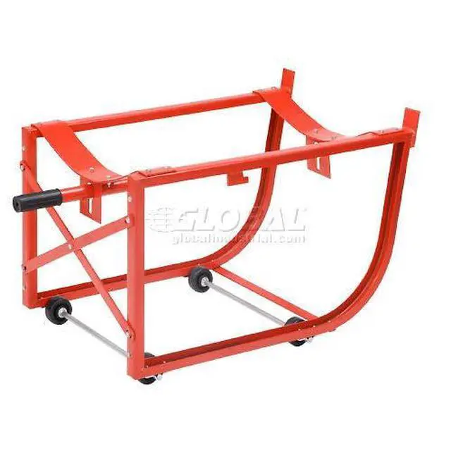 Alt view image 2 of 6 - Standard 55 Gallon Drum Cradle with 2-1/2" Polyolefin Wheels
