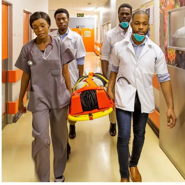 Alt view image 5 of 6 - Spine Board Stretcher, Patent Transfer EMT Backboard Immobilization, Base Board Orange