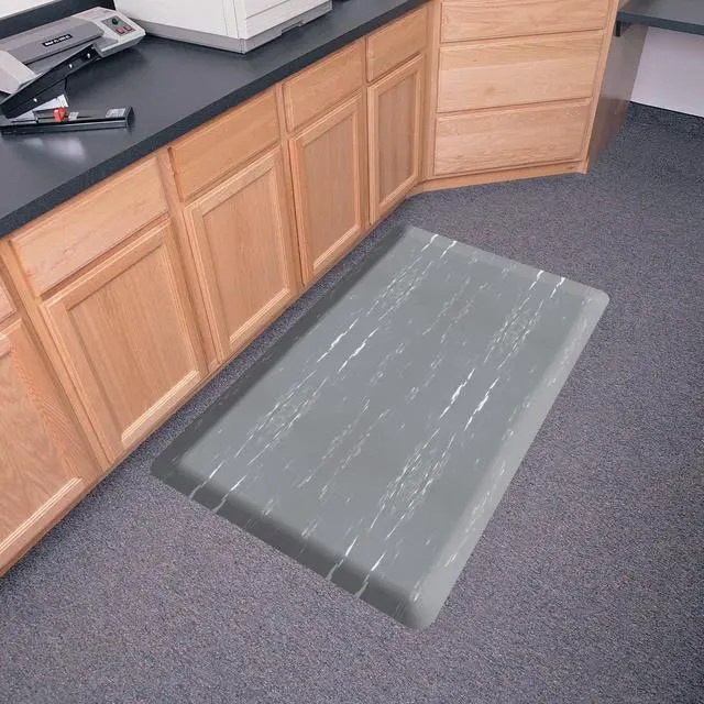 Alt view image 2 of 3 - Anti-Fatigue Mat, 3 by 5-Feet, Gray Marble