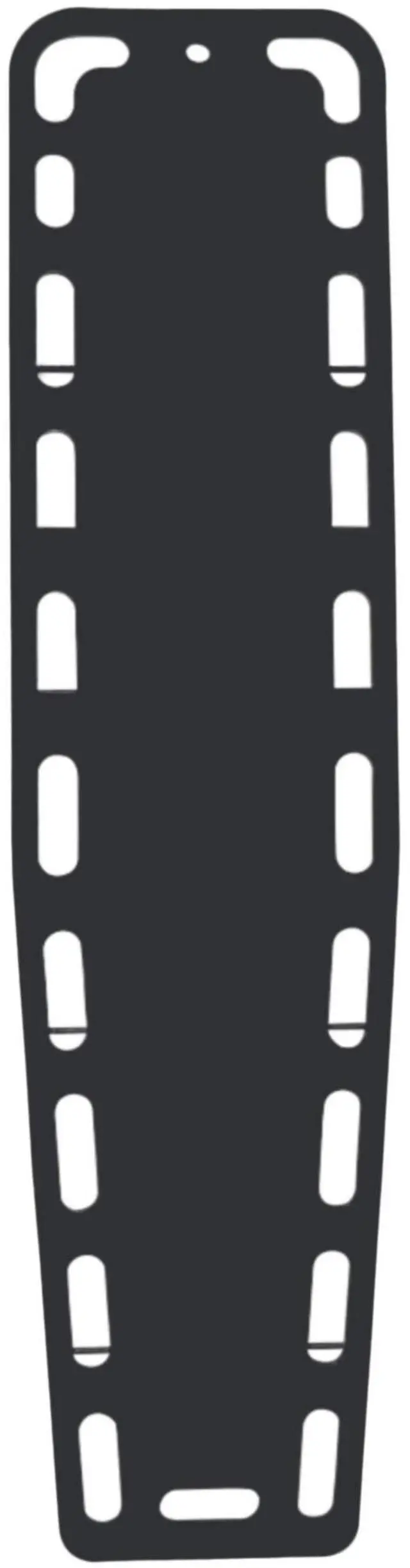Main image of Spine Board Stretcher, Patent Transfer EMT Backboard Immobilization, Base Board Black
