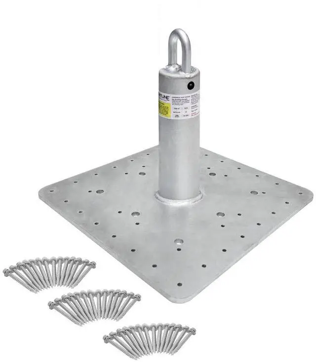 Main image of RO12 Commercial Roof Anchor 12"| OSHA & ANSI Compliant Galvanized Steel Roofing Anchor Point | Metal, Wood or Concrete Application