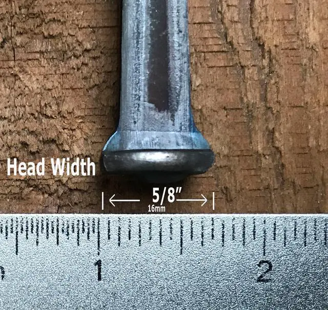 Alt view image 3 of 6 - 6"- STEEL SQUARE COMMON ROSE HEAD STANDARD-60d Nails (50-Nails)