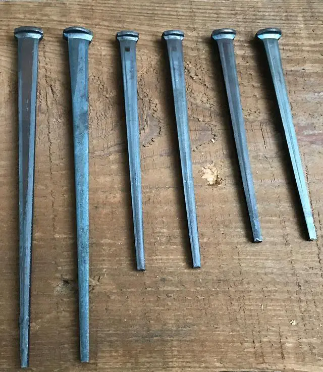 Alt view image 6 of 6 - 6"- STEEL SQUARE COMMON ROSE HEAD STANDARD-60d Nails (50-Nails)