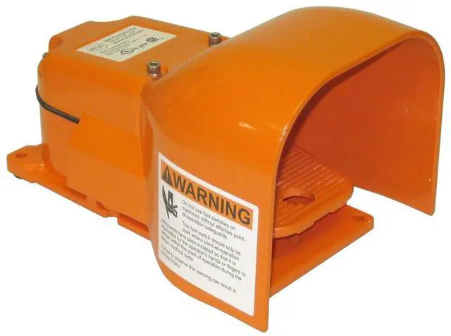 Main image of G502-MO Foot Switch, Electrical, Momentary Action, Heavy Duty, Single Pedal, Industrial, DPDT, Made in USA