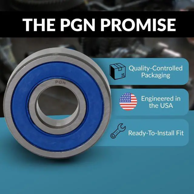Alt view image 5 of 6 - PGN (50 Pack) R14-2RS Bearing - Lubricated Chrome Steel Sealed Ball Bearing - 7/8" x1-7/8 x1/2" Bearings with Rubber Seal & High RPM Support