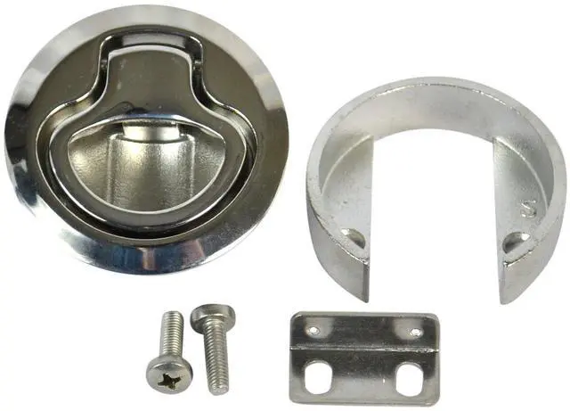 Main image of Series M1-64-8 Stainless Steel 316 Flush Pull Push-to-Close Latch, Non-Locking, 0.675"-0.875" Panel Thickness, 0.98"-1.02" Grip Range (Pack of 4)
