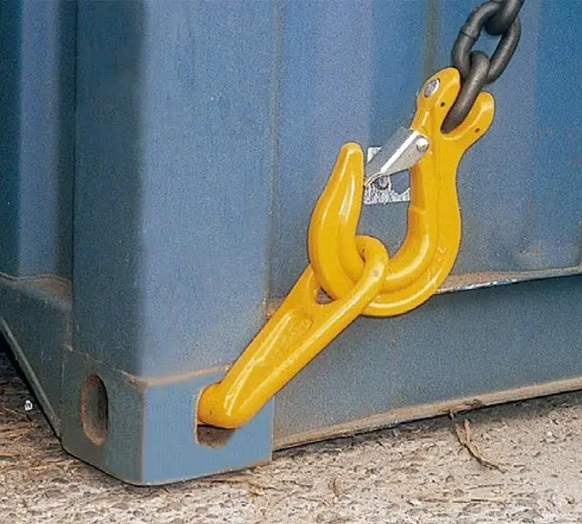 Alt view image 5 of 5 - Left 45° G80 SEA Shipping Container Lifting Hook, 28,000 lb WLL 12.5 Ton Heavy-Duty Lift Hook for Shipping, Storage, Moving & Industrial Cargo