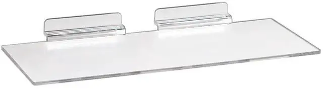 Main image of Styrene Utility Shelf, Slatwall Shoe and Merchandise Display, Clear Durable Plastic, Pack of 100