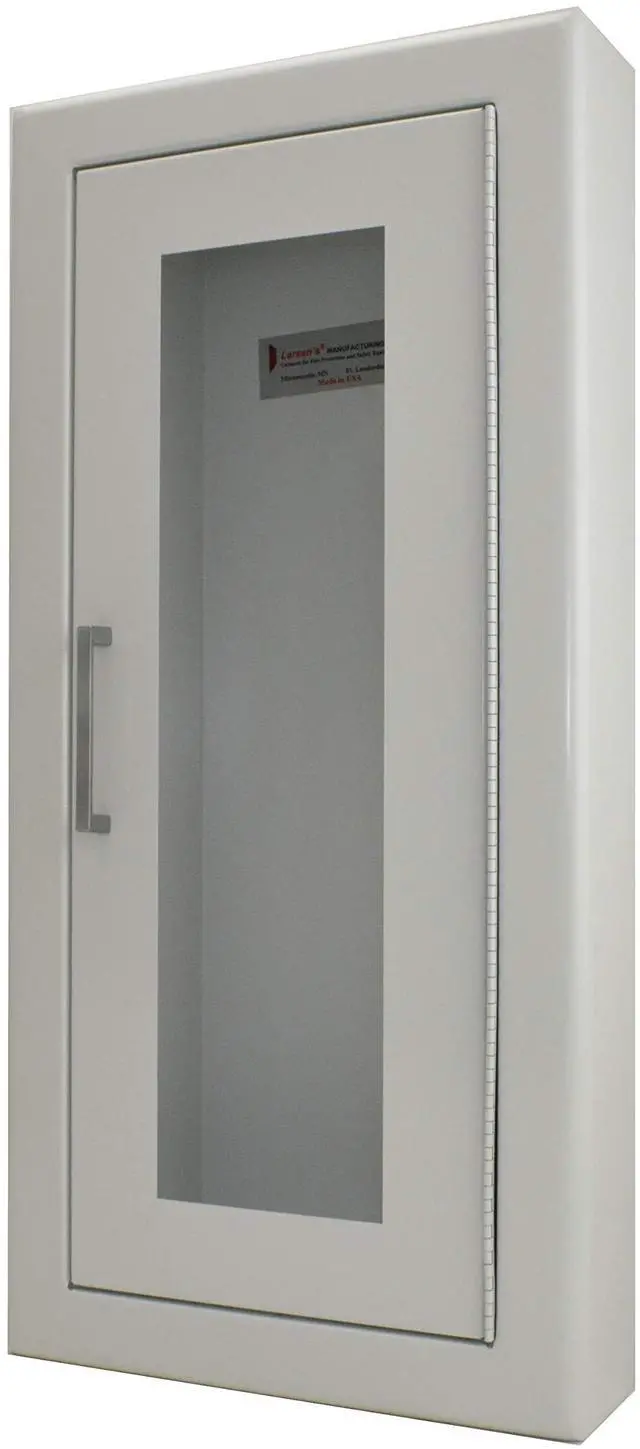 Main image of 2409-R4 Semi-Recessed Fire Extinguisher Cabinet-White Baked Enamel by