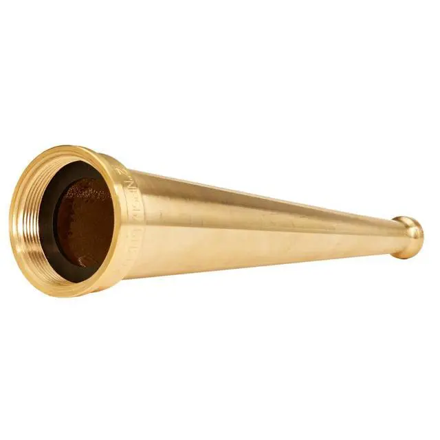 Alt view image 3 of 4 - Brass 2" Smooth Bore Fire Nozzle (NPSH)