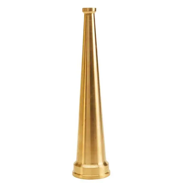 Alt view image 4 of 4 - Brass 2" Smooth Bore Fire Nozzle (NPSH)