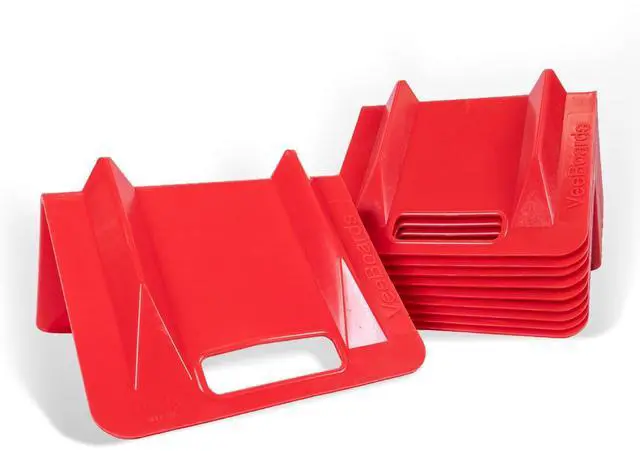 Main image of VeeBoards Flatbed Corner Protectors 8" x 8" x 10" (10-Pack), Use up to 4 Inch Webbing on Flatbed Edge Protectors, Protect Cargo Edges and Extend the Life of Your Straps