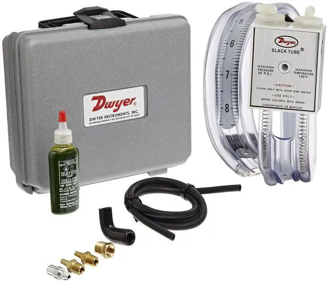 Main image of ® Slack Tube® Gas Pressure Kit, 1212, Complete Kit Contains 1211-16 Manometer, 8-0-8" w.c
